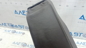 Right side bolster of the 2nd row of seats for Audi A6 C8 19-25, brown leather, wrinkled, worn
