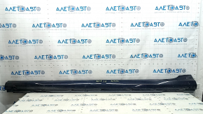 Left threshold Audi A6 C8 19-25 S-Line, blue LX5B, scratches, worn