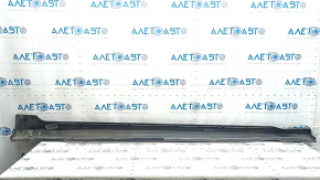 Left threshold Audi A6 C8 19-25 S-Line, blue LX5B, scratches, worn