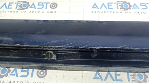 Right threshold Audi A6 C8 19-25 S-Line, blue LX5B, scratches, worn
