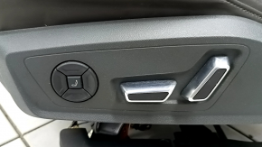 Driver's seat for Audi A6 C8 19-25 with airbag, electric, heated, ventilated and massaged, brown leather, dark gray plastic, Comfort, needs cleaning, scratches
