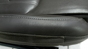 Driver's seat for Audi A6 C8 19-25 with airbag, electric, heated, ventilated and massaged, brown leather, dark gray plastic, Comfort, needs cleaning, scratches