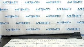 Right threshold Audi A6 C8 19-25 S-Line, blue LX5B, scratches, worn
