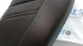 Audi A6 C8 19-25 passenger seat with airbag, electric, heated, ventilated and massage, brown leather, dark gray plastic, Comfort, needs cleaning, scratches