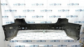 Bare rear bumper for Audi A6 C8 19-25 with parking sensors and park assist, S-line, with antenna, blue, torn, dented, scratches, cracks, broken fasteners