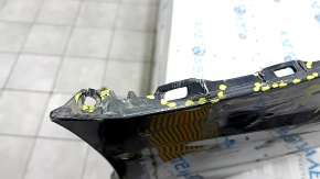 Bare rear bumper for Audi A6 C8 19-25 with parking sensors and park assist, S-line, with antenna, blue, torn, dented, scratches, cracks, broken fasteners