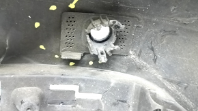 Bare rear bumper for Audi A6 C8 19-25 with parking sensors and park assist, S-line, with antenna, blue, torn, dented, scratches, cracks, broken fasteners