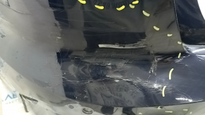 Bare rear bumper for Audi A6 C8 19-25 with parking sensors and park assist, S-line, with antenna, blue, torn, dented, scratches, cracks, broken fasteners