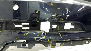 Bare rear bumper for Audi A6 C8 19-25 with parking sensors and park assist, S-line, with antenna, blue, torn, dented, scratches, cracks, broken fasteners