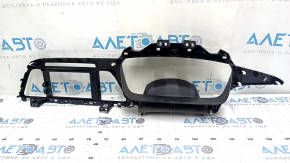Black central dashboard trim for Hyundai Sonata 15-17