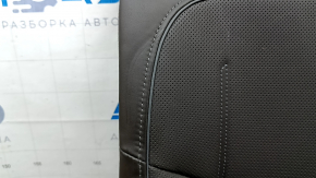 Rear seat backrest, 2nd row, left, Audi A6 C8 19-20, brown leather, Comfort, wrinkled