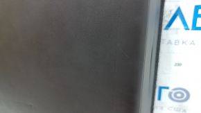 Rear seat backrest, 2nd row, center, Audi A6 C8 19-20, brown leather, Comfort, dented, scratches