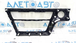Hyundai Sonata 15-17 gray central dashboard trim with chrome molding