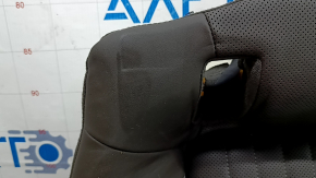 Rear seat cushion, 2nd row, Audi A6 C8 19-20, brown leather, Comfort, wrinkled, scratches