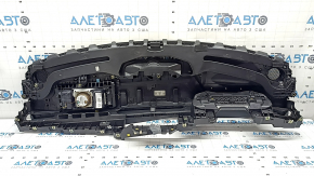Audi A6 C8 19-25 dashboard with AIRBAG without projection, dark gray leather, scratched