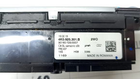 Audi A6 C8 19-24 center console hazard warning light button with touch sensitive buttons, scratches