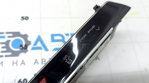 Audi A6 C8 19-24 center console hazard warning light button with touch sensitive buttons, scratches