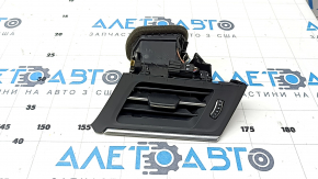 Front panel trim with deflector left Audi A6 C8 19-25 black for 4-zone AC