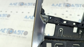Audi A6 C8 19-25 center console trim bracket with chrome moldings, with trims, scratches