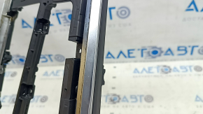 Audi A6 C8 19-25 center console trim bracket with chrome moldings, with trims, scratches