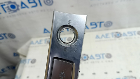 Audi A6 C8 19-23 center console button block, chrome, for parking sensors and 360-degree cameras, scratches