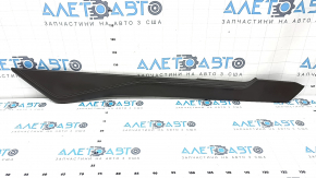 Left side center console trim for Audi A6 C8 19-25, brown leather, scratches, dents