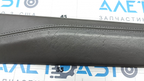 Left side center console trim for Audi A6 C8 19-25, brown leather, scratches, dents