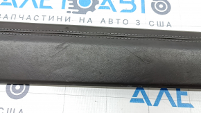 Left side center console trim for Audi A6 C8 19-25, brown leather, scratches, dents