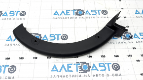 Right trunk lid hinge trim for Audi A6 C8 19-24, black, scratches