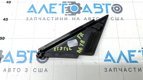 Audi A6 C8 19-19 front right door triangle, gloss black, butt