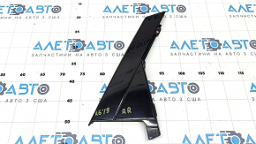 Rear right side door trim for Audi A6 C8 19-24, gloss black, scratches, broken corner