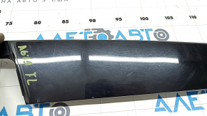 Front left side door trim for Audi A6 C8 19-24, glossy black, scratches