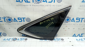 Rear right window, blind glass, Honda Accord 23-24, chrome, scratches on chrome
