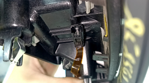 Left front panel trim for Audi A6 C8 19-24, dark gray, with trims, with backlighting