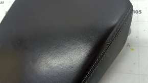 Audi A6 C8 19-25 center console armrest, brown leather, scratches