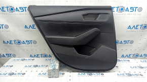 Rear left door panel for Honda Accord 2023-2024, black leather, leather armrest, scratches, needs cleaning