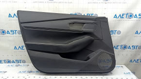 Front left door panel for Honda Accord 2023-2024, black leather, leather armrest, black leather insert, scratches, needs cleaning