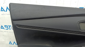 Front left door panel for Honda Accord 2023-2024, black leather, leather armrest, black leather insert, scratches, needs cleaning