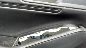 Front left door panel for Honda Accord 2023-2024, black leather, leather armrest, black leather insert, scratches, needs cleaning