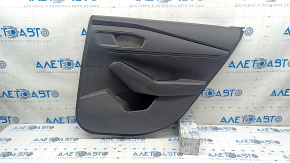 Honda Accord 23-24 rear right door panel, black leather, leather armrest, scratches, needs cleaning, dented leather