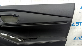 Honda Accord 2023-2024 front right door panel, black leather, leather armrest, black leather insert, scratches, needs cleaning