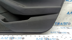 Honda Accord 2023-2024 front right door panel, black leather, leather armrest, black leather insert, scratches, needs cleaning