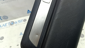 Front left door sill plate for Lexus RX350 RX450h 10-15, black, scratches, dent on chrome