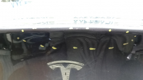 Tesla Model 3 bare trunk lid, 18-20 PMNG graphite, paint chip, dents, and dents