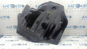 The rear left underbody protection of a Honda Accord 2023-24 is worn out.
