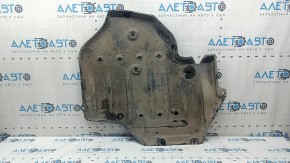 The rear left underbody protection of a Honda Accord 2023-24 is worn out.