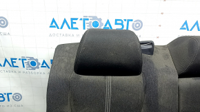 Rear seat, 2nd row, upper right, Honda Accord 23-24, gray fabric, with white stitching, with armrest, dry-cleanable, dented, with armrest