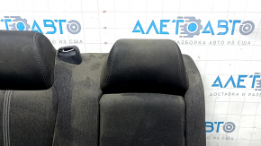 Rear seat, 2nd row, upper right, Honda Accord 23-24, gray fabric, with white stitching, with armrest, dry-cleanable, dented, with armrest