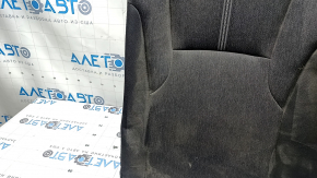 Rear seat, 2nd row, upper right, Honda Accord 23-24, gray fabric, with white stitching, with armrest, dry-cleanable, dented, with armrest