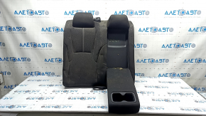 Rear seat, 2nd row, upper right, Honda Accord 23-24, gray fabric, with white stitching, with armrest, dry-cleanable, dented, with armrest